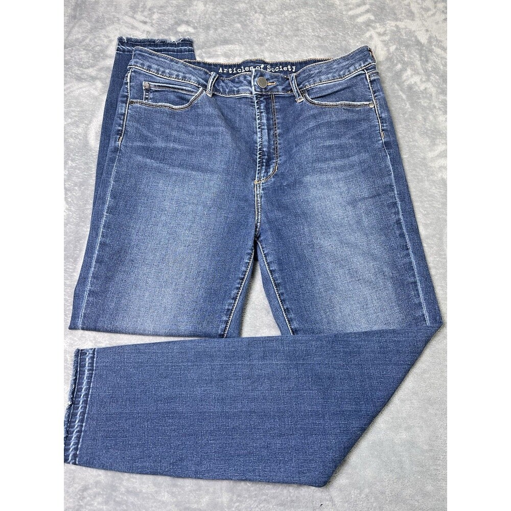 Articles of Society NWOT womens  premium jeans sz 31 skinny tapered raw hem